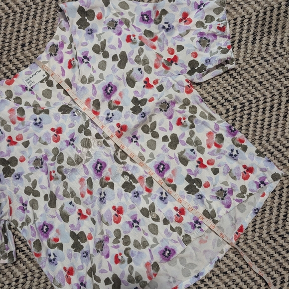 Frank & Oak Flutter Blouse With Floral Pattern - Picture 13 of 13